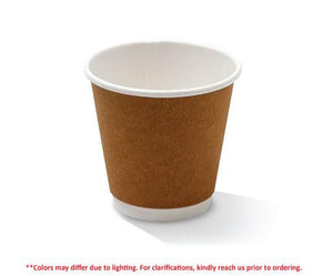 Pac Trading 8oz Double Walled Cup Kraft - 90mm