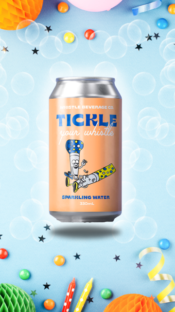 Whistle Beverage Co Tickle Your Whistle Sparkling Water 330ml