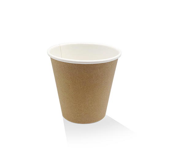 8oz Single Wall Kraft Hot Cup 90mm