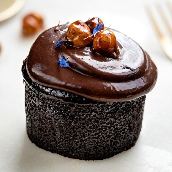 Mahadeva's Kitchen Vegan Hazelnut Ganache Cake