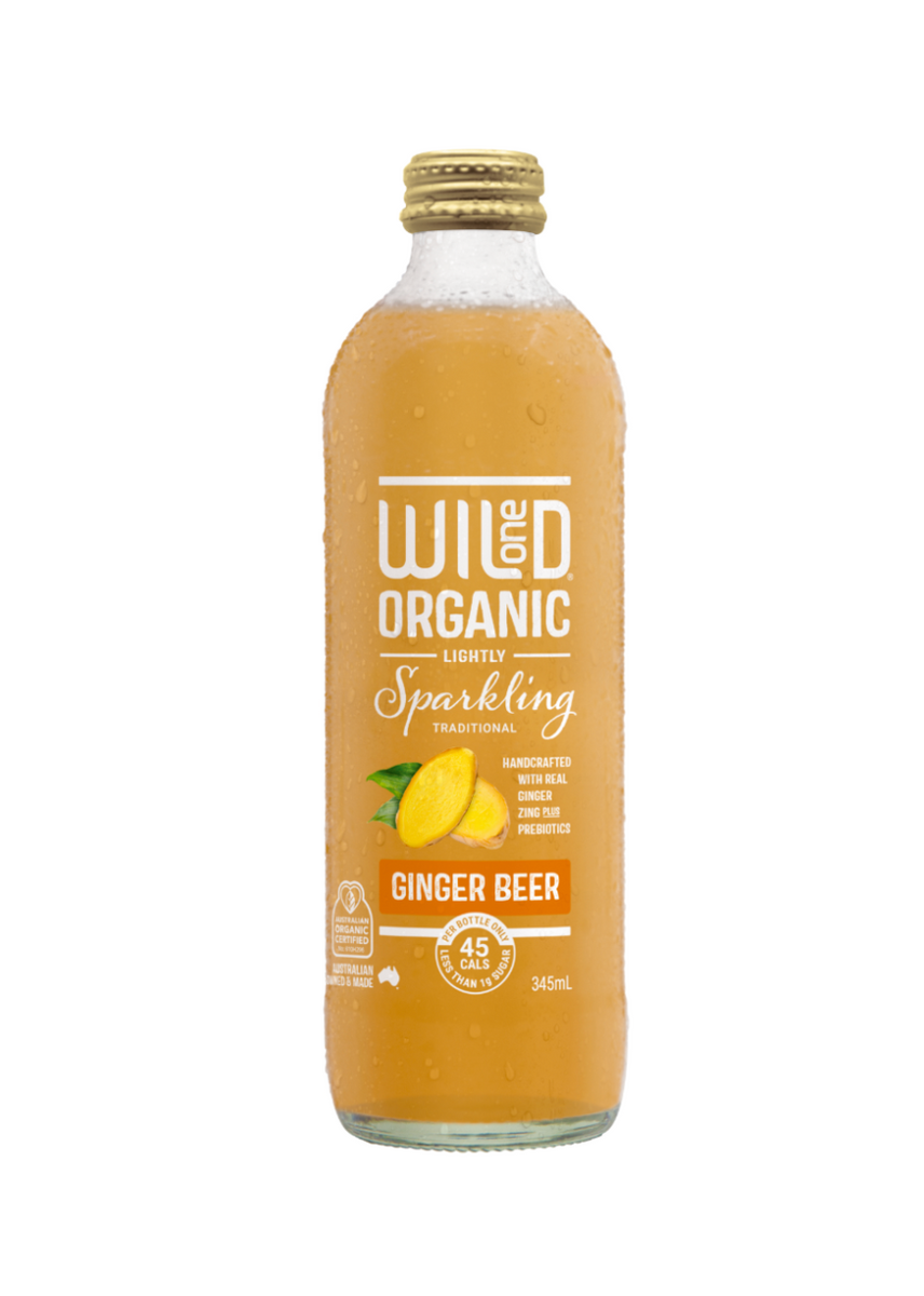 Wild One Organic Sparkling Mineral Water Ginger Beer 12x345ml – Yummy ...